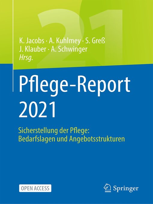 Title details for Pflege-Report 2021 by Klaus Jacobs - Available